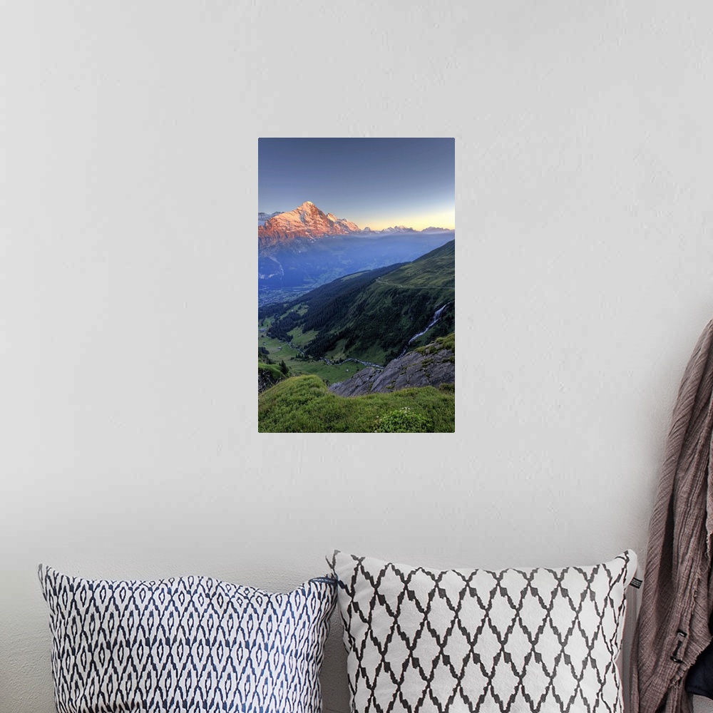 A bohemian room featuring Switzerland, Bernese Oberland, Grindelwald, First, Mt Eiger
