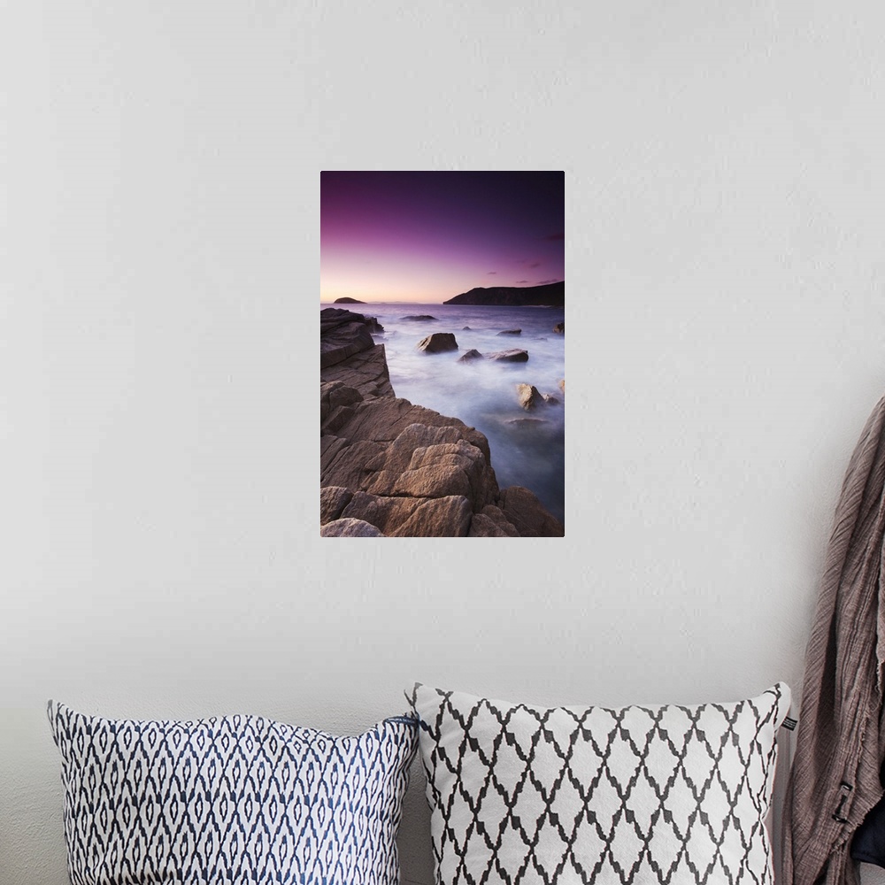 A bohemian room featuring Torndirrup National Park at sunset, Albany, Western Australia, Australia