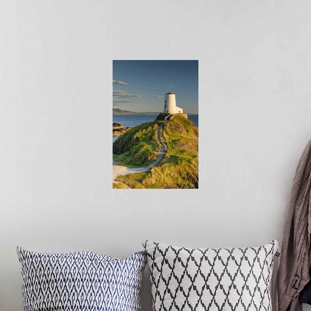 A bohemian room featuring Twr Mawr Lighthouse on Llanddwyn Island at Sunset, Anglesey, North Wales