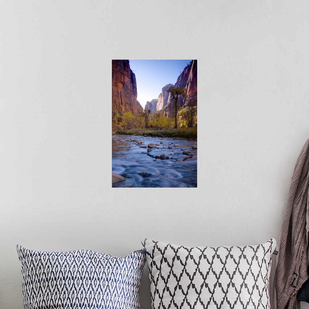 A bohemian room featuring USA, Utah, Zion National Park, The Narrows of North Fork Virgin River
