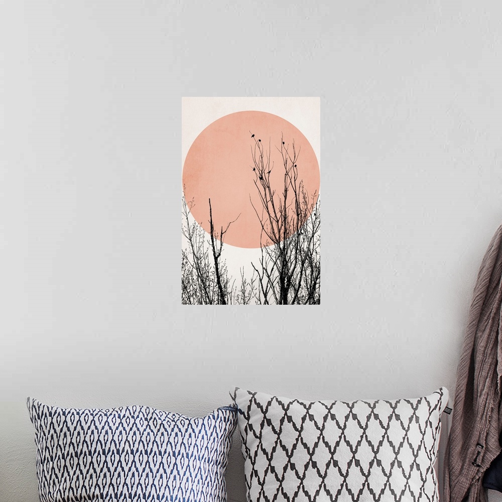 A bohemian room featuring Sunset Dreams - Rose