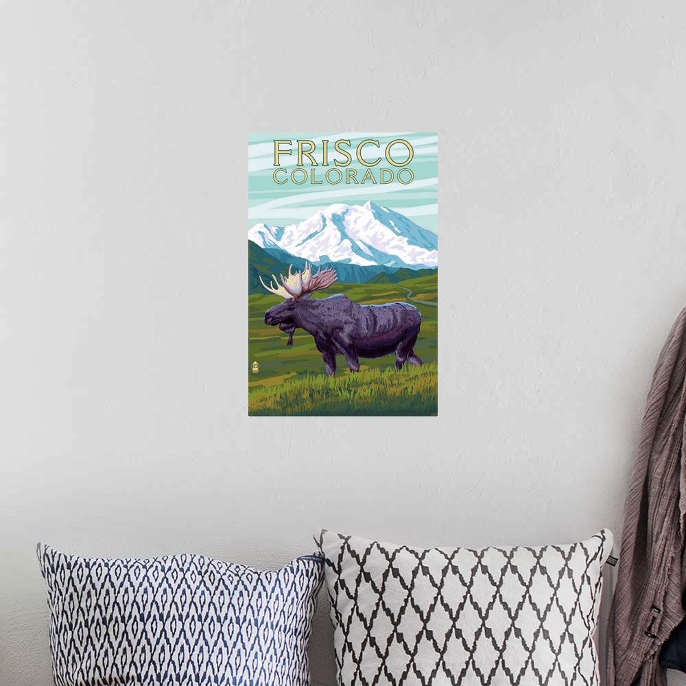 A bohemian room featuring Frisco, Colorado, Moose and Mountains
