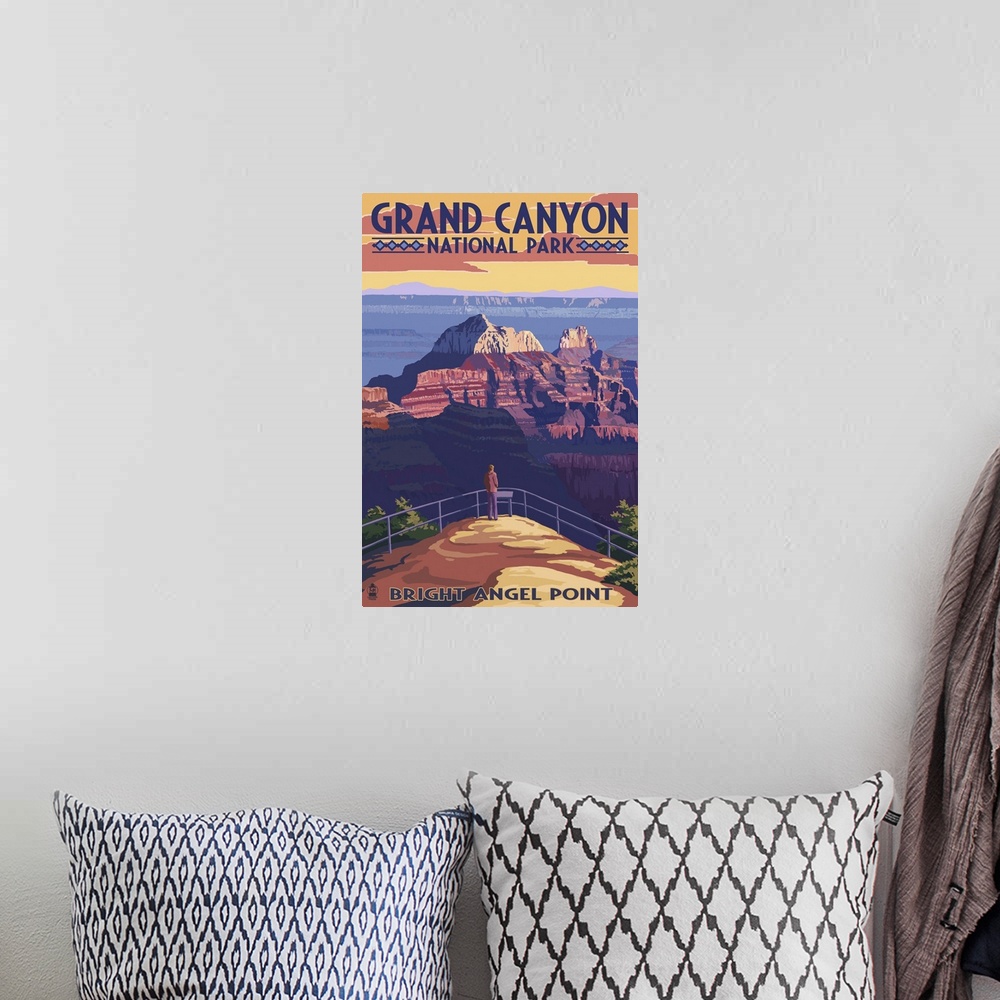 A bohemian room featuring Grand Canyon National Park, Bright Angel Point