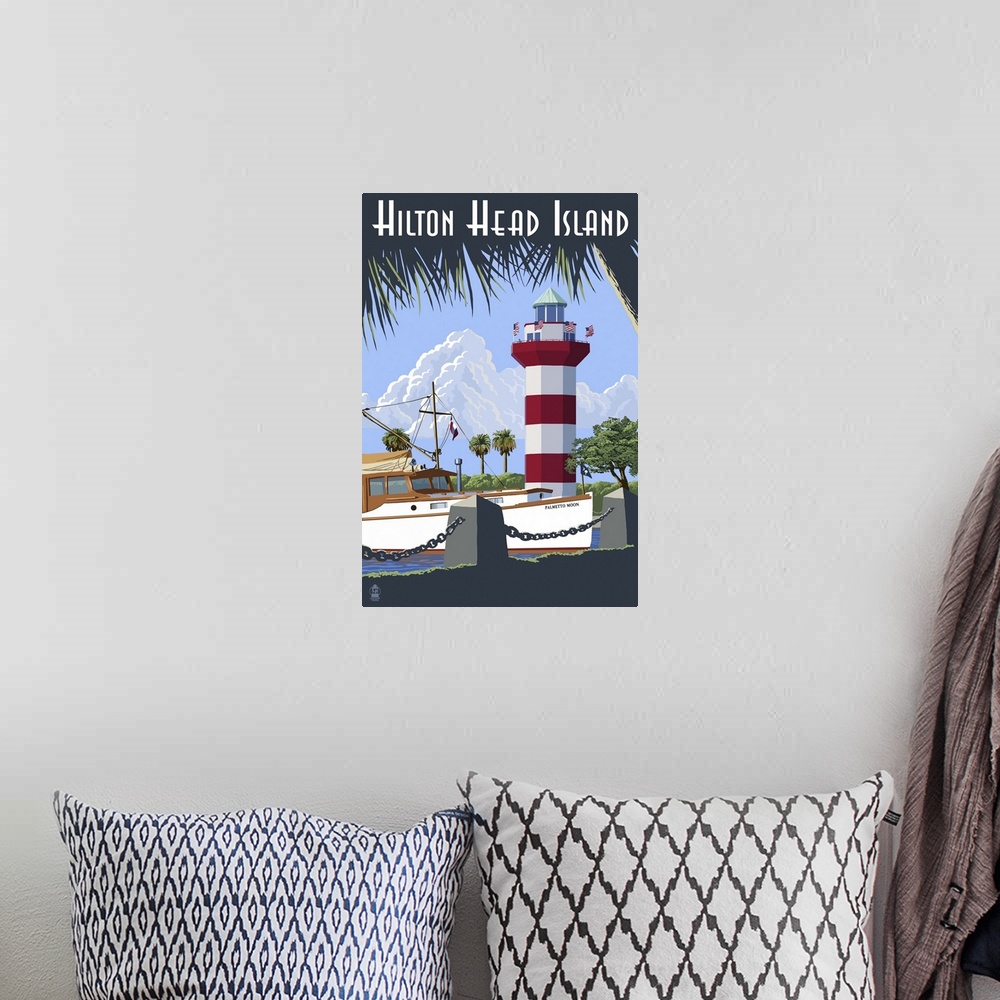 A bohemian room featuring Hilton Head Island, Harbour Town Lighthouse, South Carolina