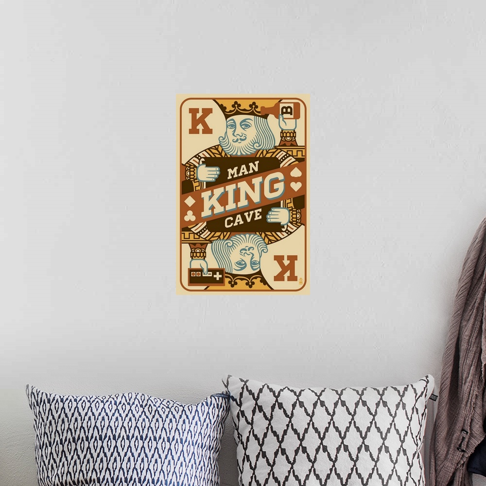 A bohemian room featuring King Card