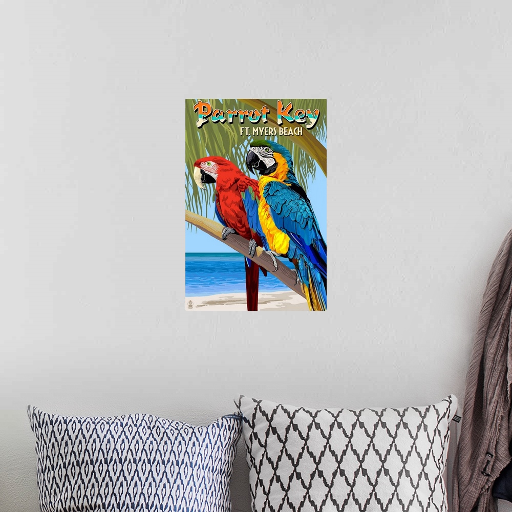 A bohemian room featuring Macaws, Salty Sam's, Ft. Myers Beach, Florida