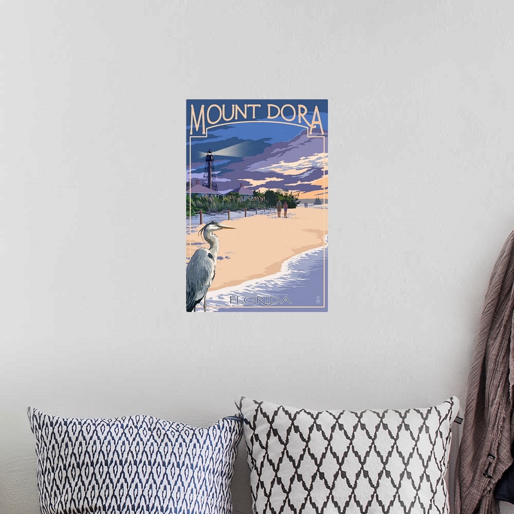 A bohemian room featuring Mount Dora, Florida, Blue Heron and Beach