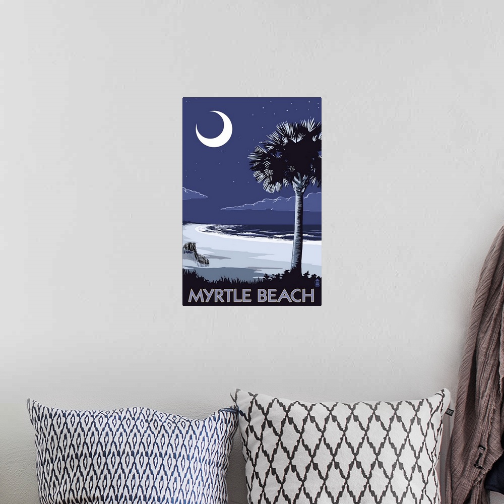 A bohemian room featuring Myrtle Beach, South Carolina, Palmetto Moon