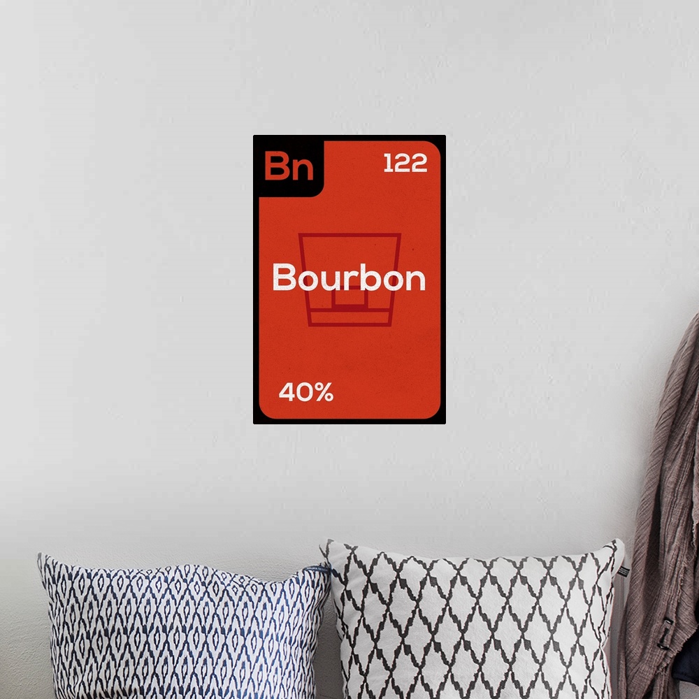 A bohemian room featuring Periodic Drinks - Bourbon