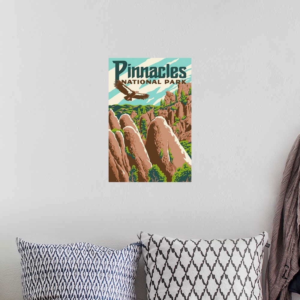 A bohemian room featuring Pinnacles National Park, California - Explorer Series - Pinnacles