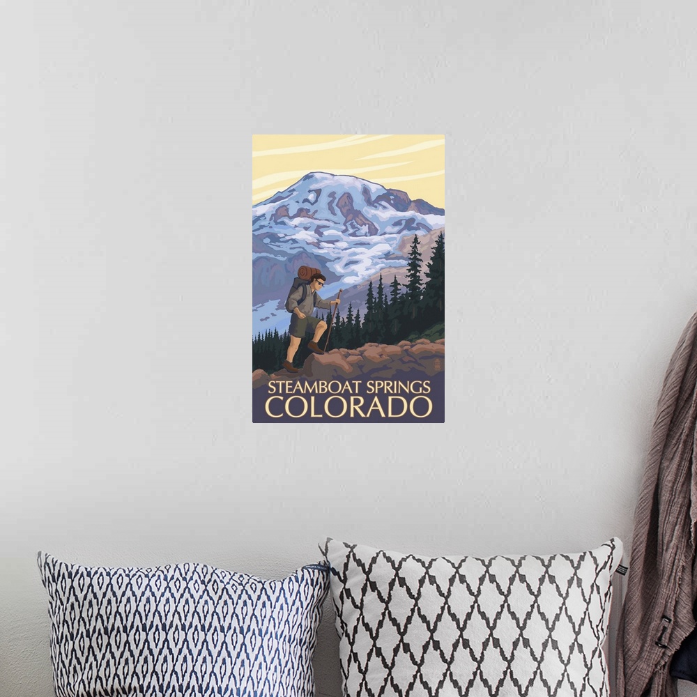 A bohemian room featuring Steamboat Springs, Colorado, Hiker