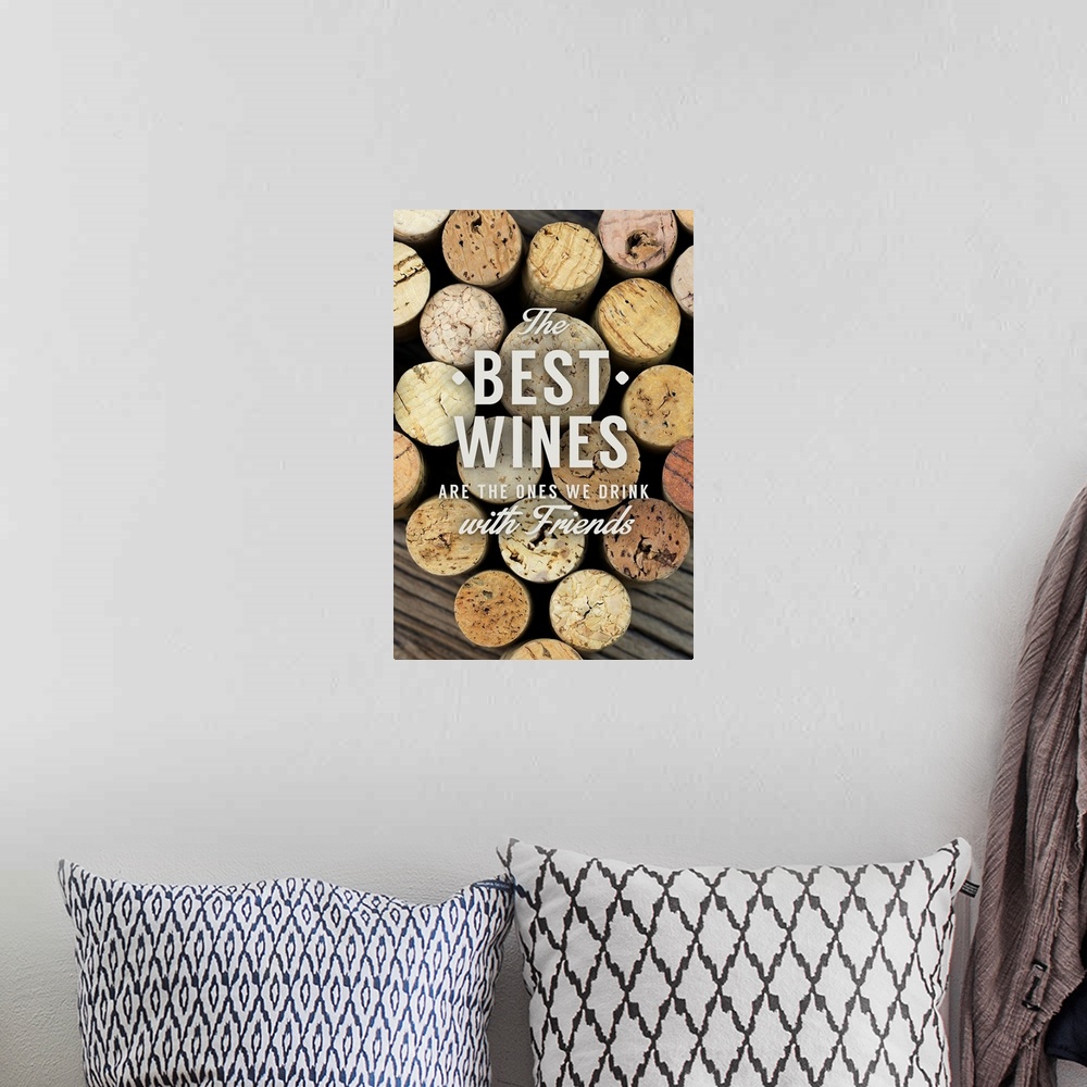 A bohemian room featuring The Best Wines - Wine Corks