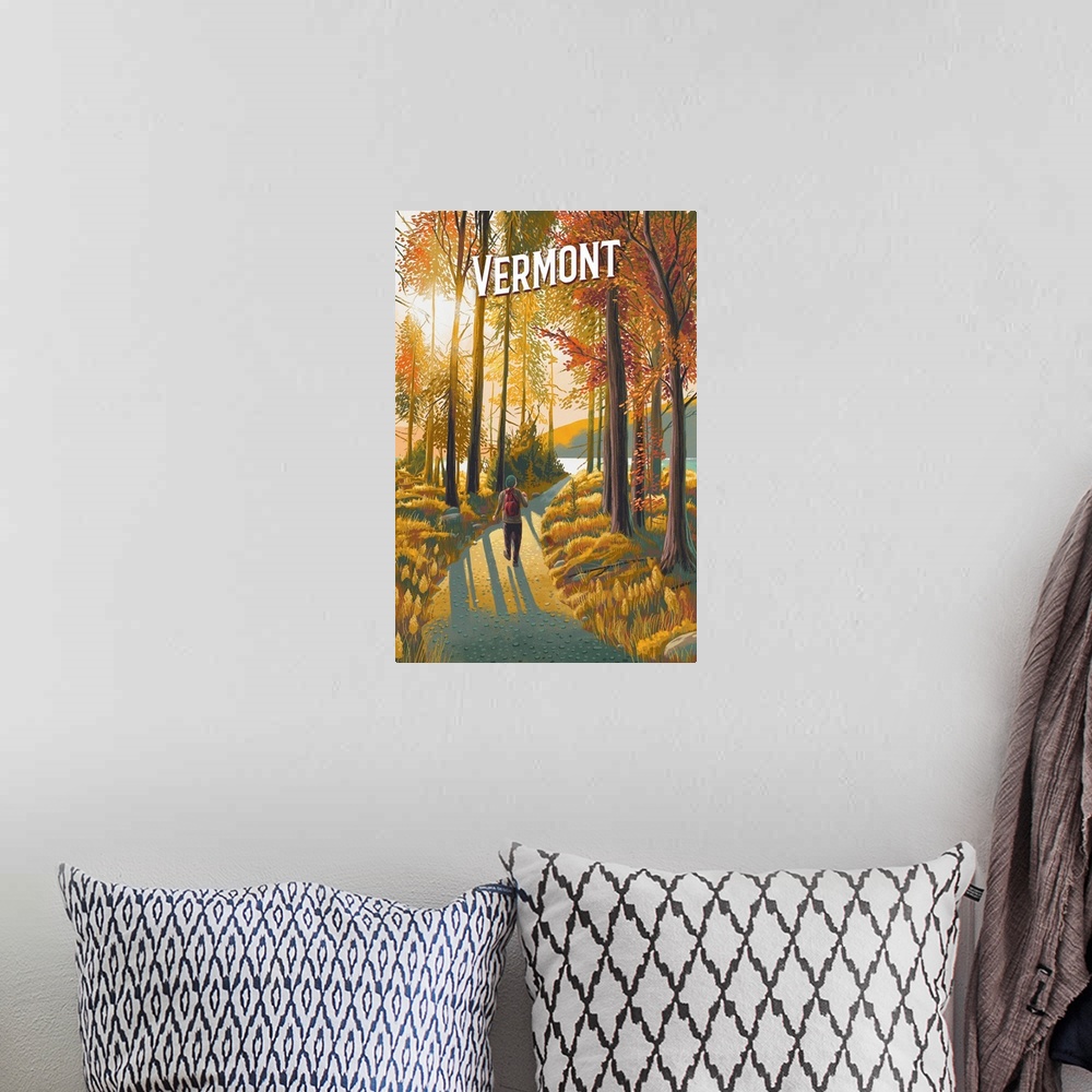 A bohemian room featuring Vermont - Walk in the Woods - Day Hike