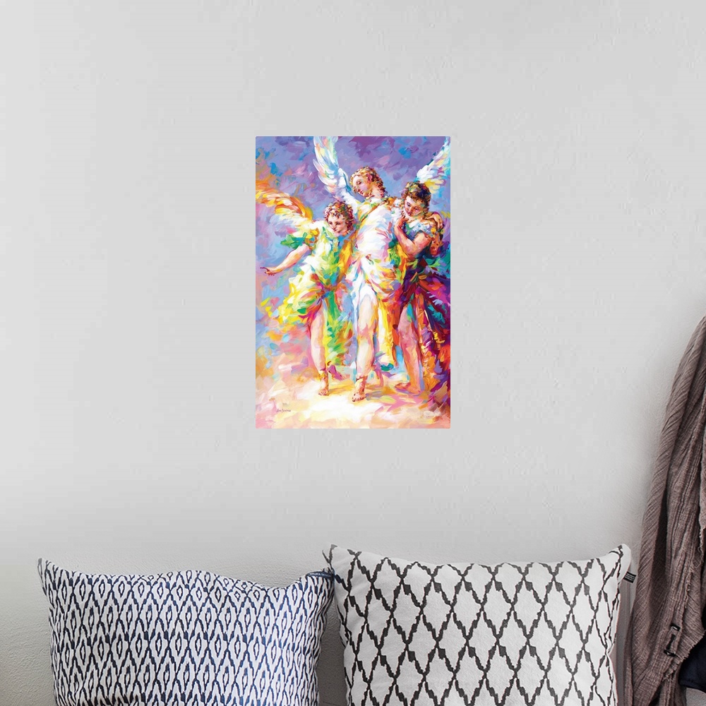 A bohemian room featuring Guardian Angels, Homage To Tiepolo