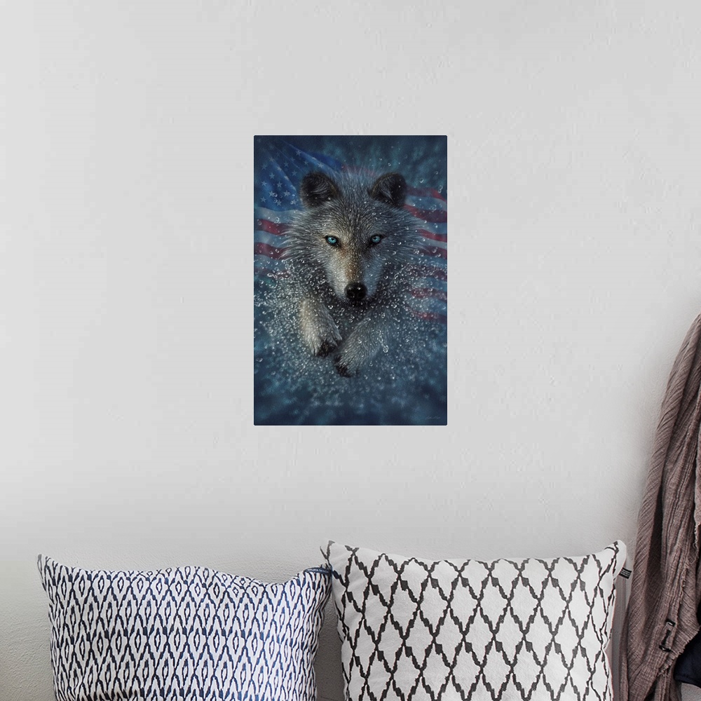A bohemian room featuring American Wolf