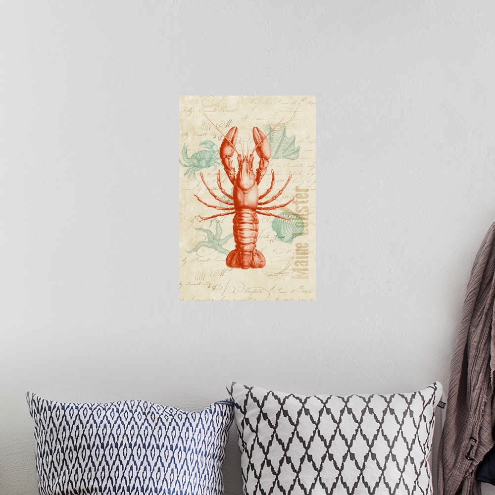 A bohemian room featuring Maine Lobster