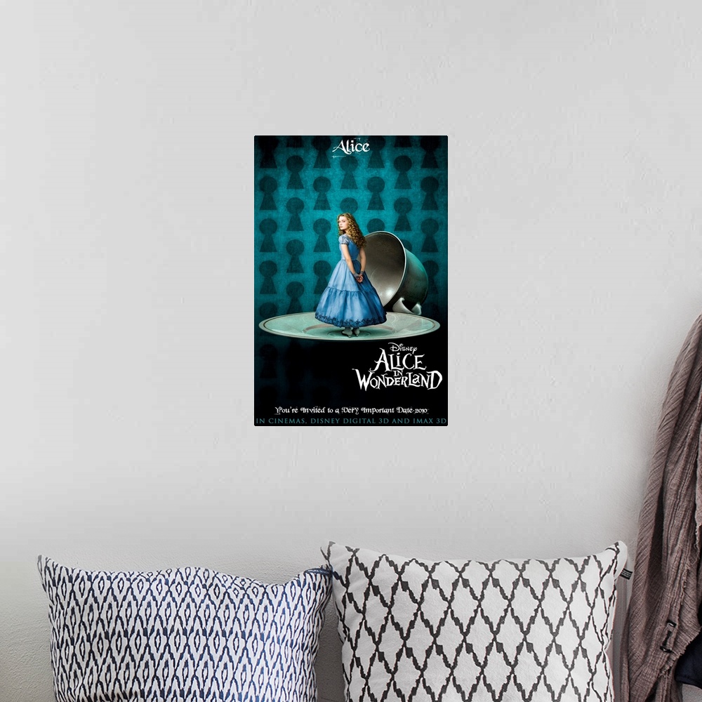 A bohemian room featuring The adventures of a young girl, Alice, who falls into a magical world full of strange characters ...