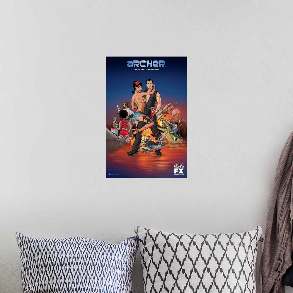 A bohemian room featuring Archer - TV Poster