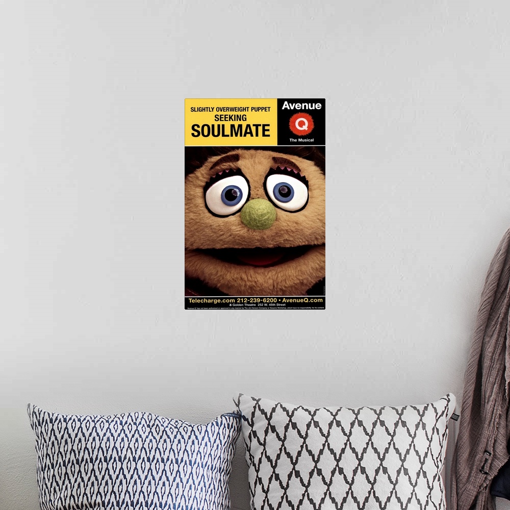 A bohemian room featuring Avenue Q (Broadway) ()