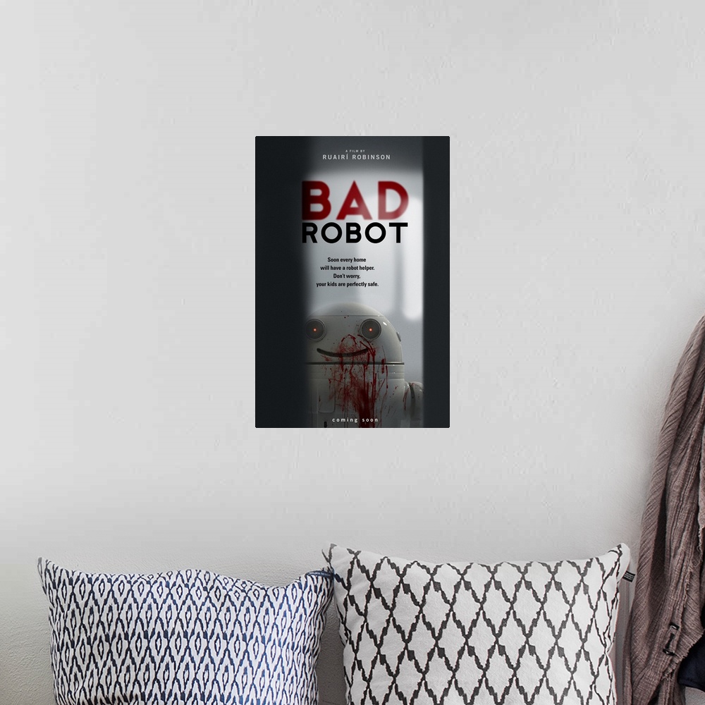 A bohemian room featuring Bad Robot - Movie Poster