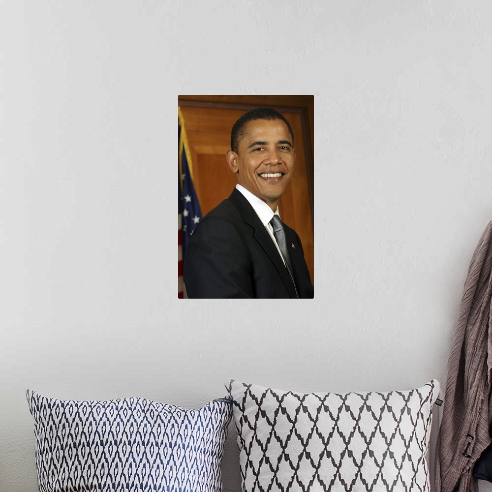 A bohemian room featuring Barack Obama (2008)