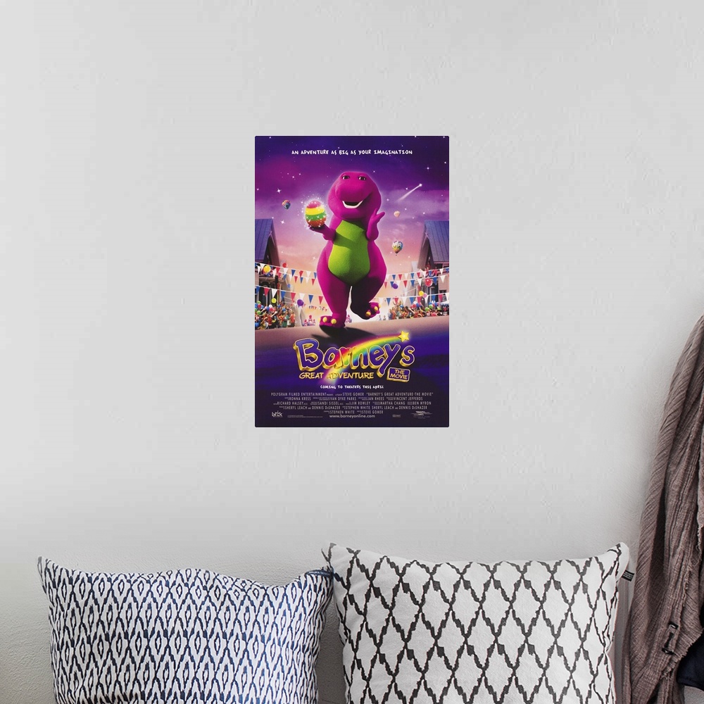 A bohemian room featuring First the bad news: that big purple dweebosaur made a movie and your three-year-old is going to m...