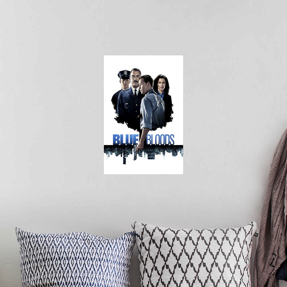 A bohemian room featuring Blue Bloods - TV Poster