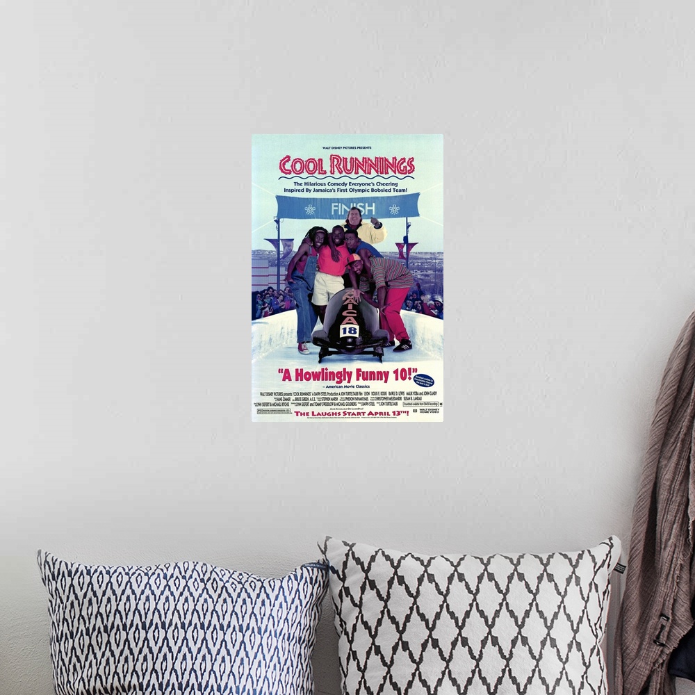A bohemian room featuring Bright, slapstick comedy based on the true story of the Jamaican bobsled team's quest to enter th...