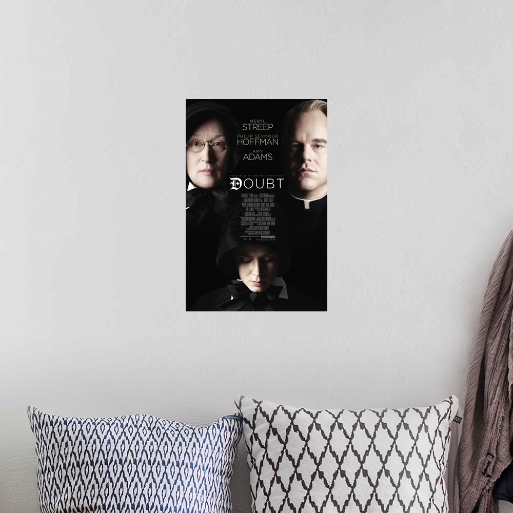 A bohemian room featuring Doubt - Movie Poster