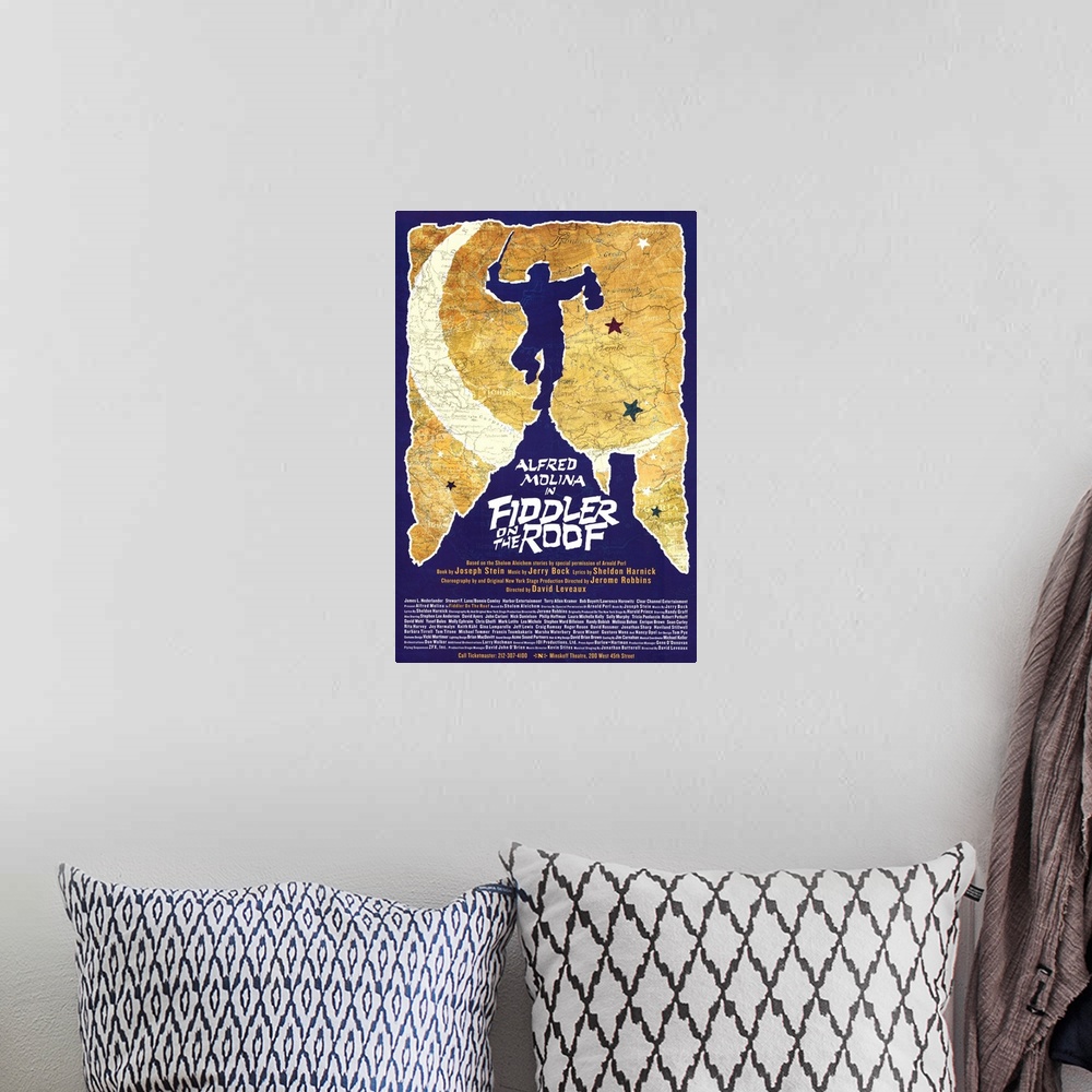 A bohemian room featuring Fiddler on the Roof (Broadway) ()