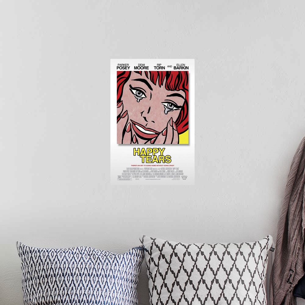 A bohemian room featuring Happy Tears - Movie Poster