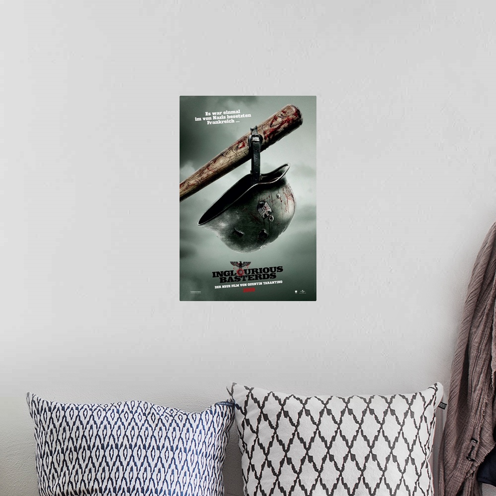 A bohemian room featuring Inglourious Basterds - Movie Poster - German