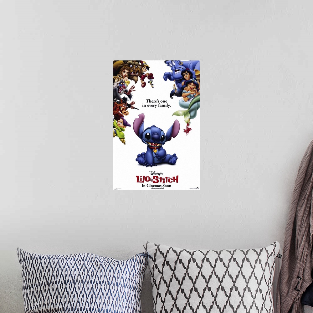 A bohemian room featuring Hawaiian problem child Lilo has an alien pet named Stitch, with socially unacceptable behavior (i...