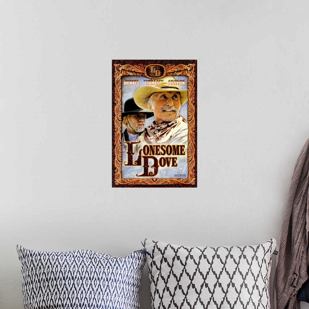 A bohemian room featuring Epic story about two former Texas rangers who decide to move cattle from the south to Montana. Au...