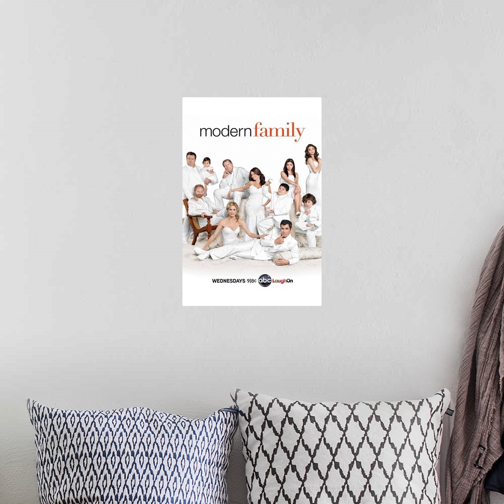 A bohemian room featuring Modern Family - TV Poster