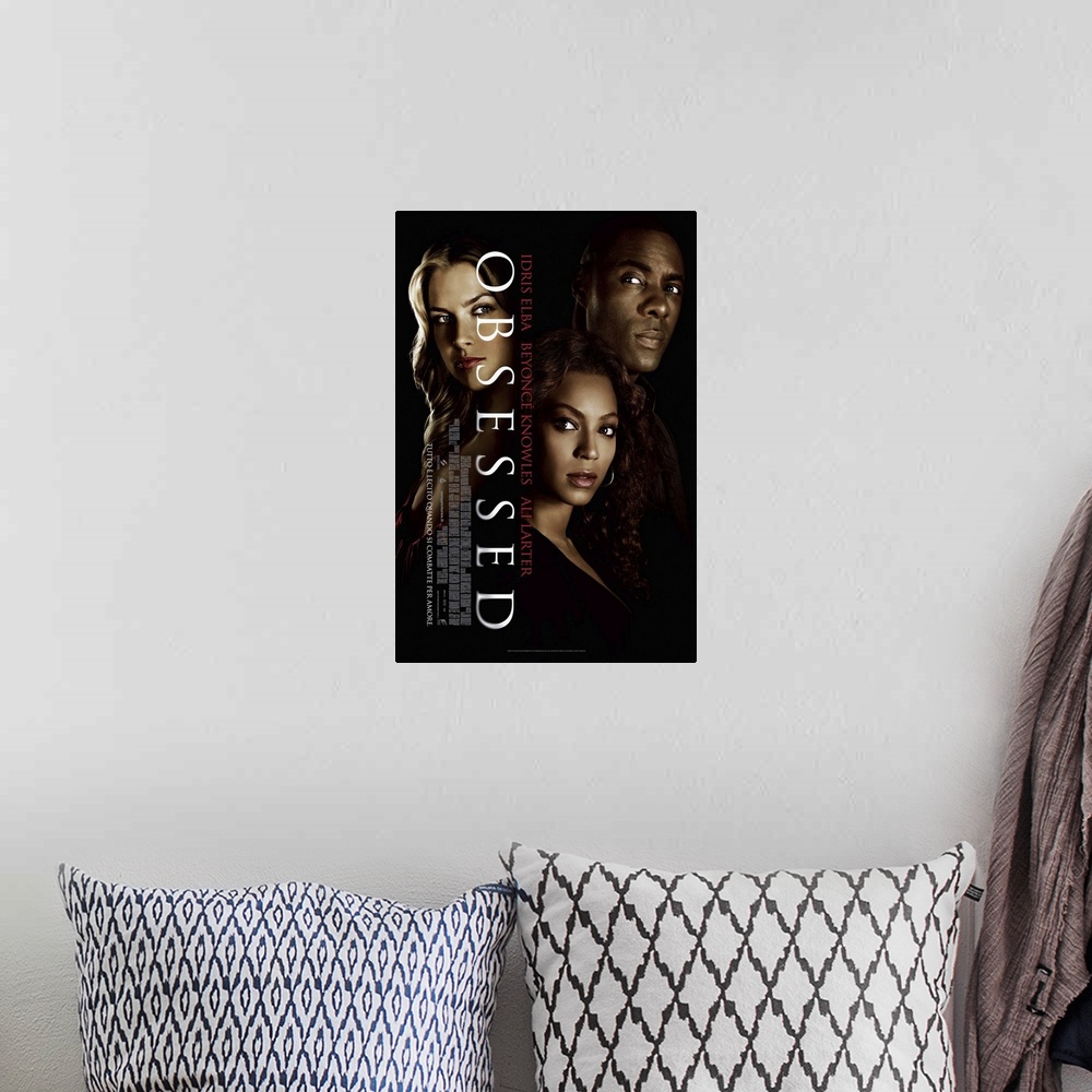 A bohemian room featuring Obsessed - Movie Poster