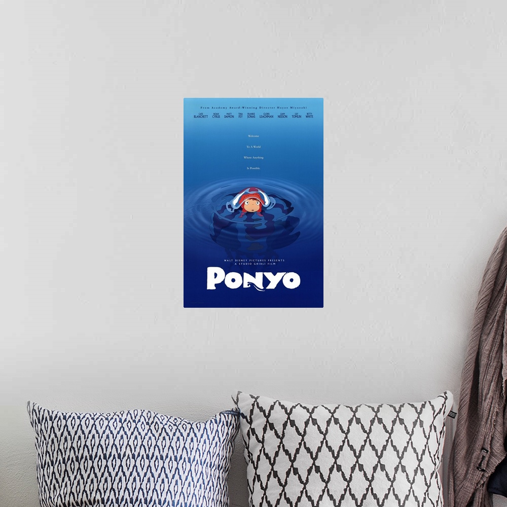 A bohemian room featuring Ponyo (2009)