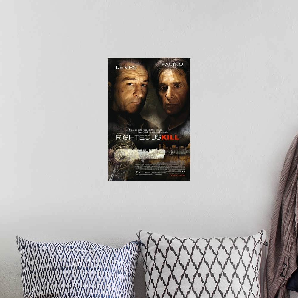 A bohemian room featuring Righteous Kill - Movie Poster