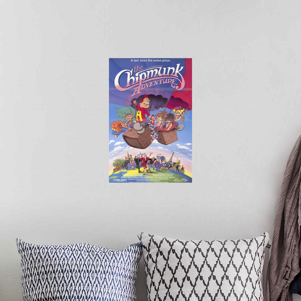 A bohemian room featuring The Chipmunk Adventure (1987)
