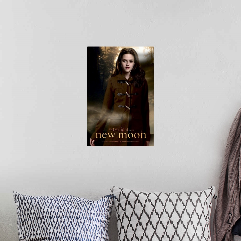 A bohemian room featuring The Twilight Saga: New Moon - Movie Poster
