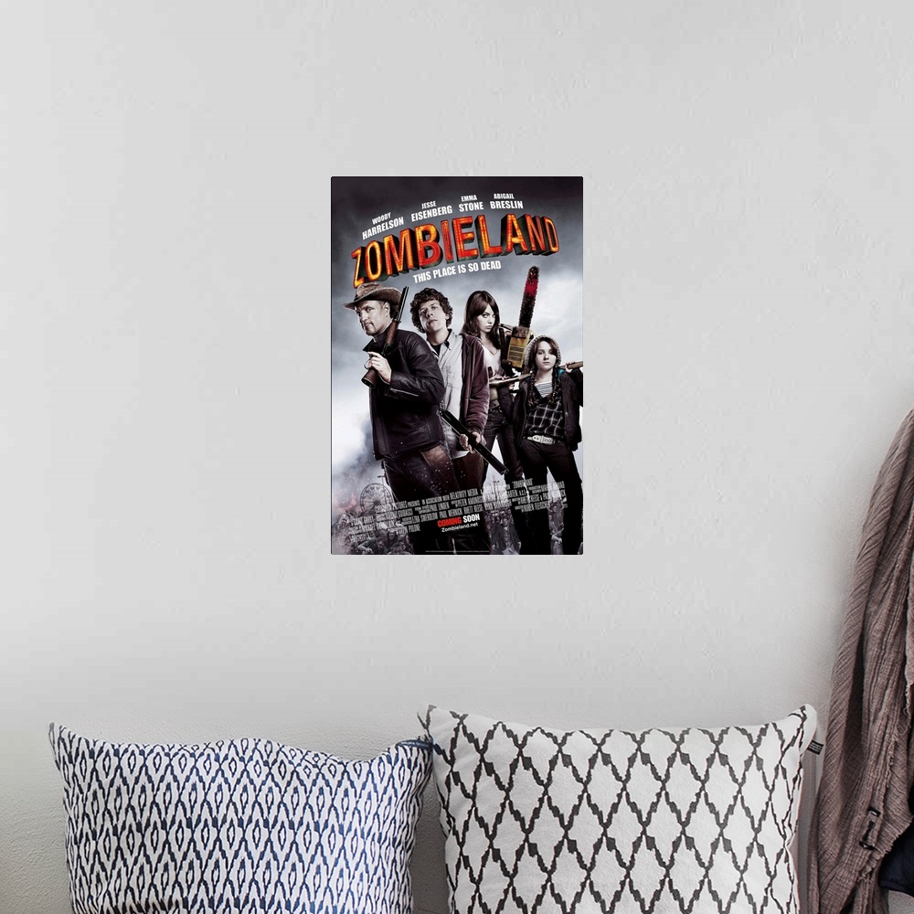 A bohemian room featuring Zombieland - Movie Poster - UK