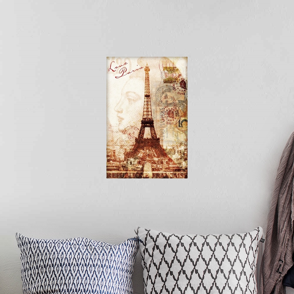 A bohemian room featuring Love Paris