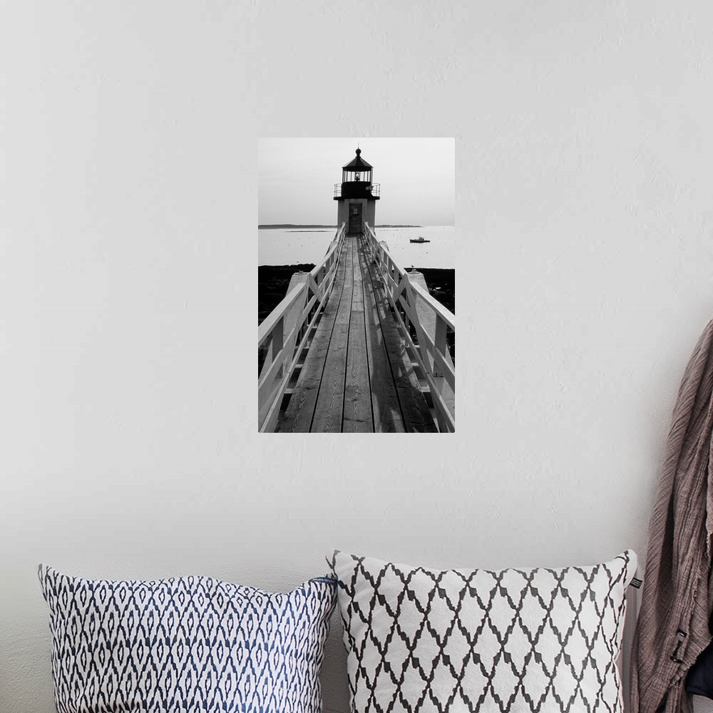 A bohemian room featuring Lightstation and a Boat, Port Clyde, Maine