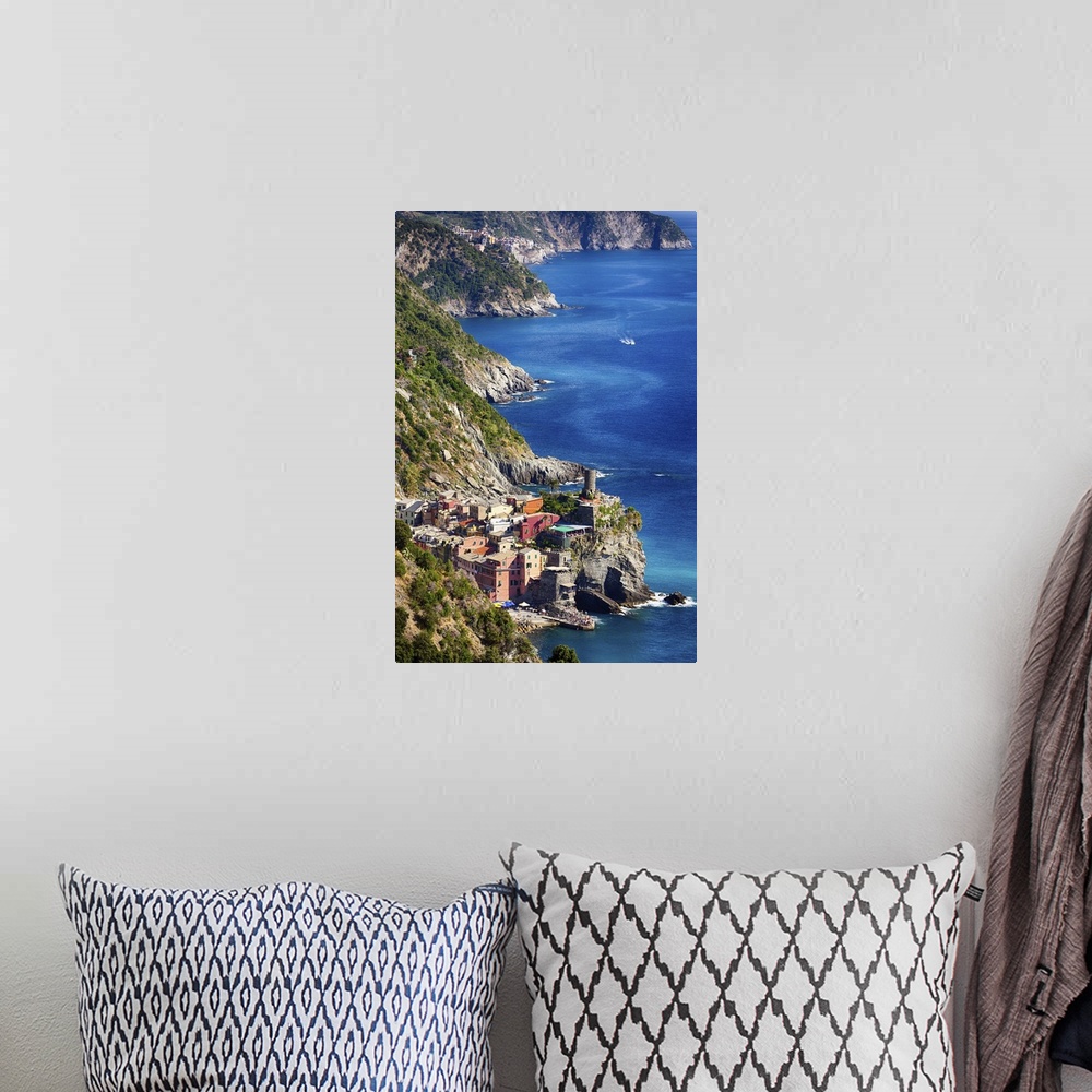 A bohemian room featuring Cinque Terre Towns on the Cliffs, Vernazza and Corniglia, Liguri