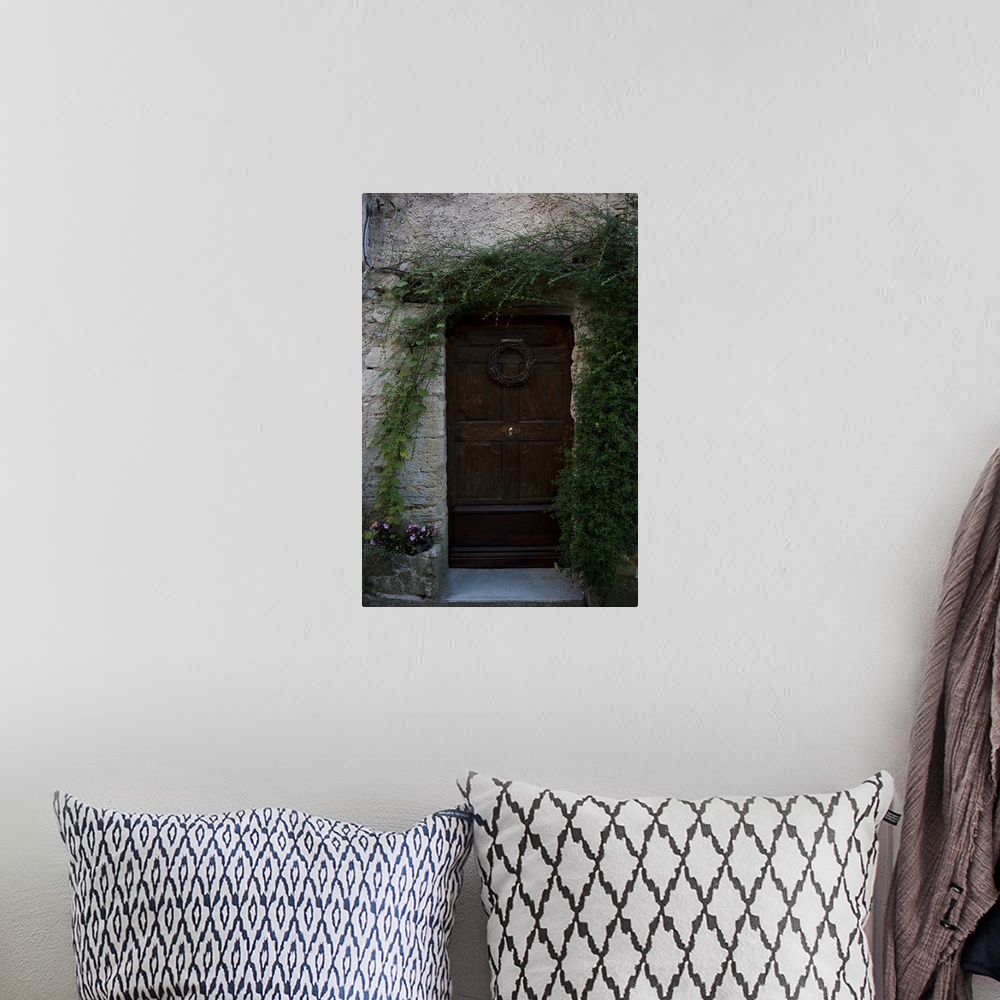 A bohemian room featuring Doorway of a house, Venasque, Vaucluse, Provence Alpes Cote dAzur, France