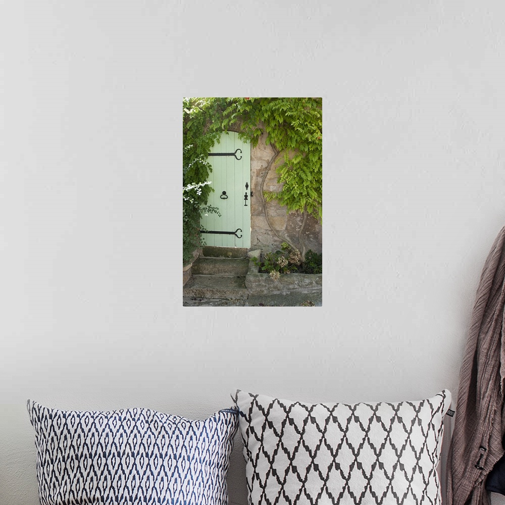 A bohemian room featuring Entrance of a house, Ansouis, Vaucluse, Provence Alpes Cote dAzur, France
