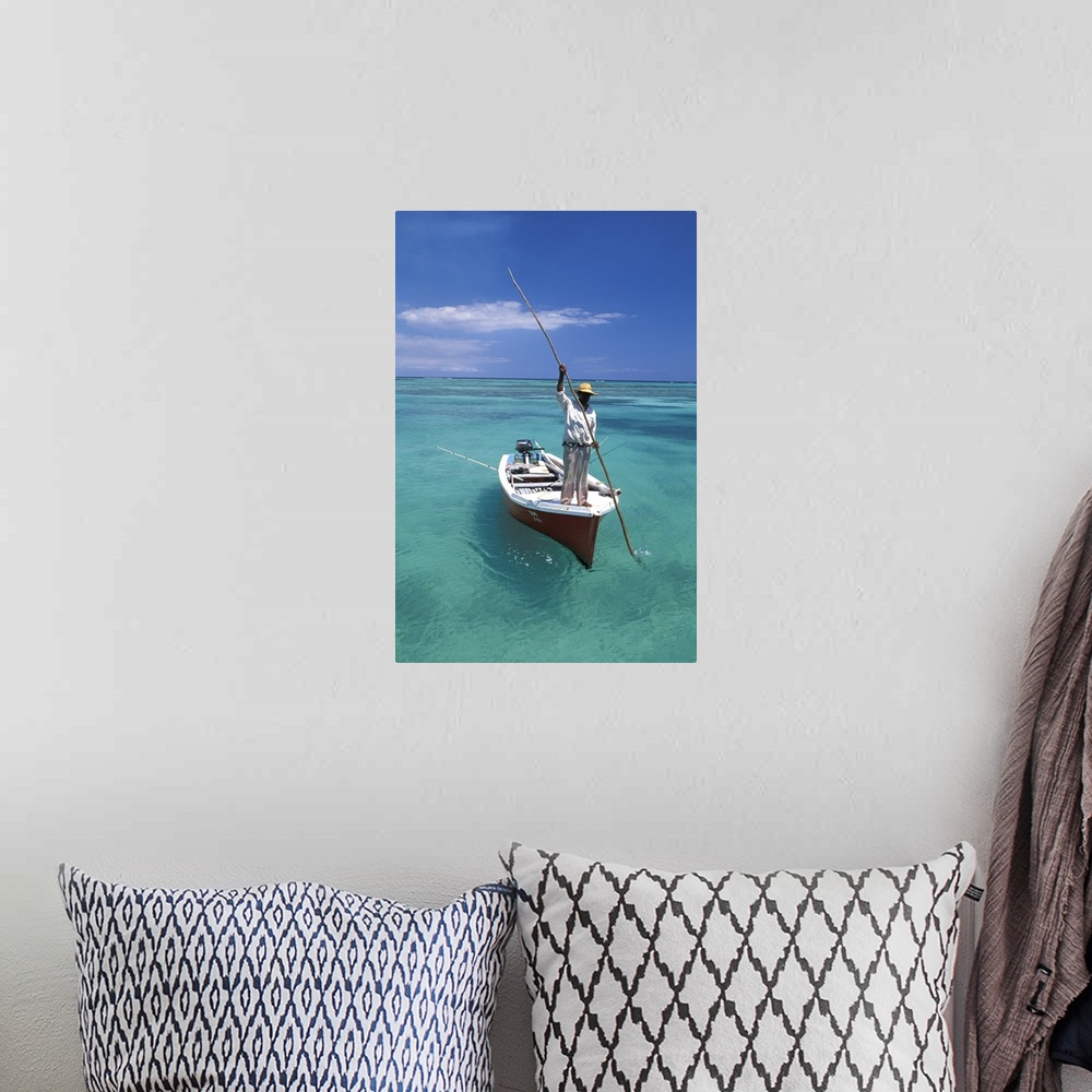 A bohemian room featuring Fishing Boat Mauritius
