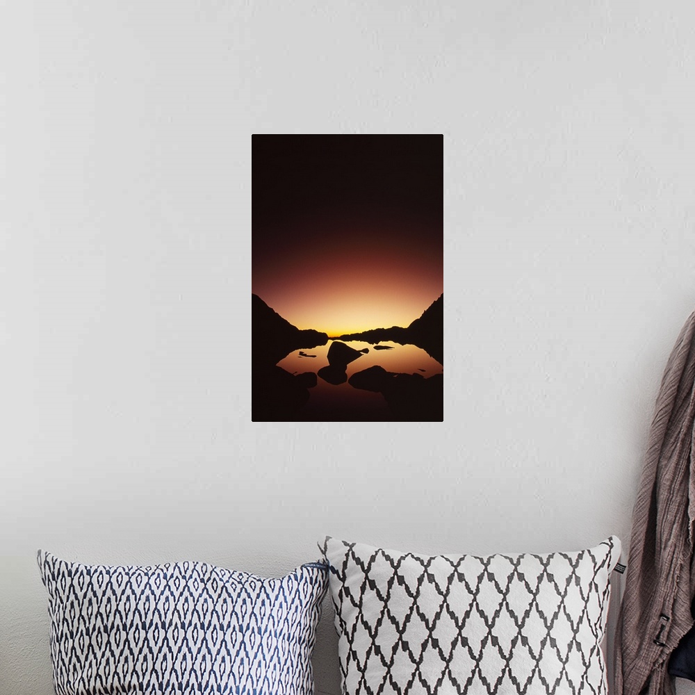 A bohemian room featuring View Of Sunrise From Mount Whitney
