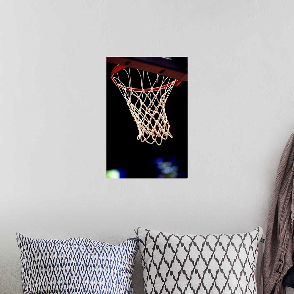 A bohemian room featuring Basketball hoop