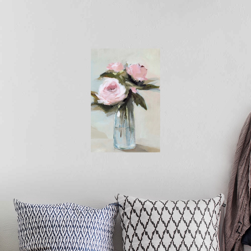 A bohemian room featuring Peonies in a Vase I